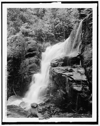 The Cascades above the flume, Franconia Notch, White Mts., N.H.