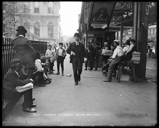 Newsboys at Greeley Square, New York