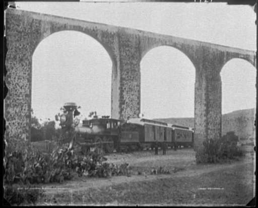 Old aqueduct at Queretaro, Mexico