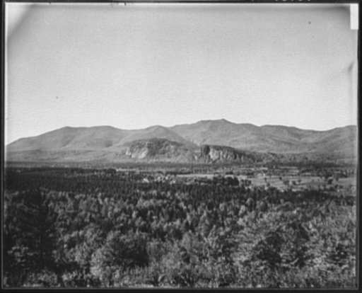 Intervale, Moat Mtn., and ledges from Mt. Surprise, New Hampshire