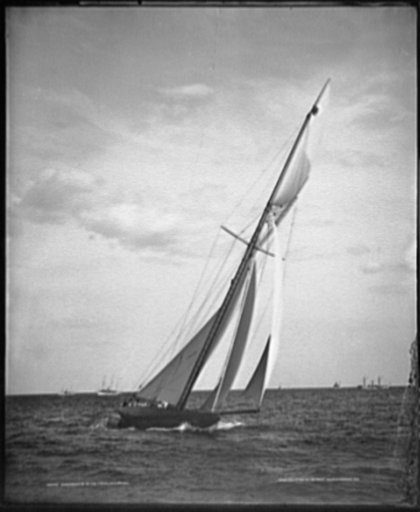 Shamrock II at the finish, Oct. 3rd, 1901