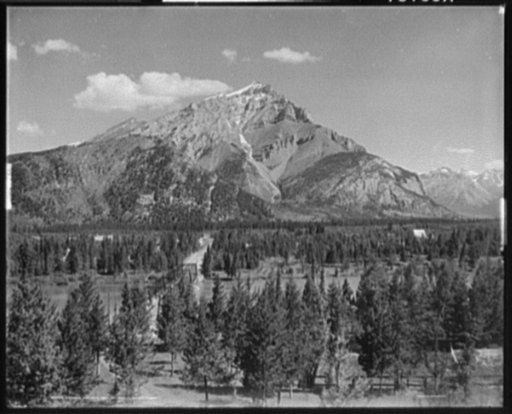 Cascade Mountain from Sanitarium, Banff, Alberta