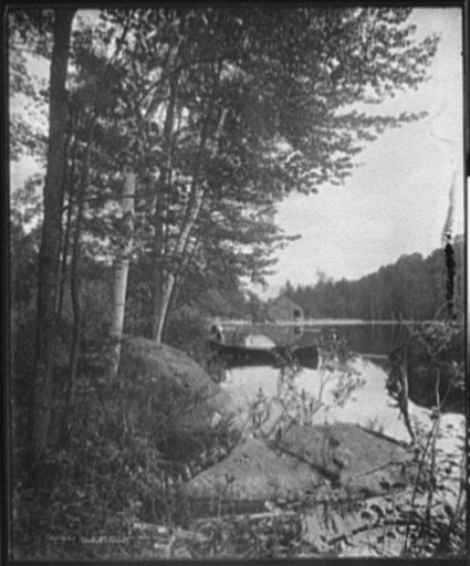 Old mill at Bartletts Carry, Round Lake, Adirondack Mountains