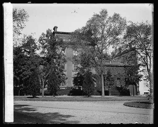 Home of Danl. Webster 17th & H., [Washington, D.C.]. Said to have been lost in a poker game