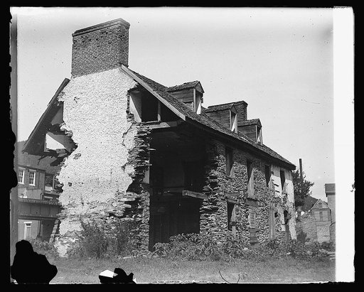 Old ruins on banks of Shenandoah, Harpers Ferry, [West Virginia