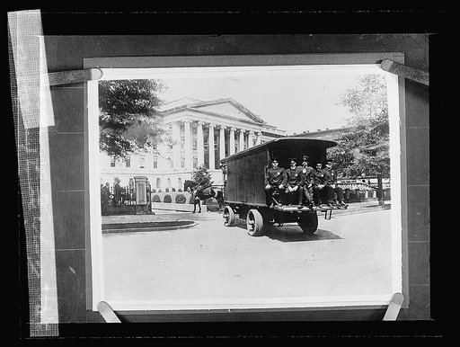 Carrying money from Bureau to Treasury