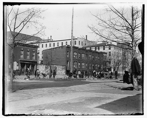 Houses on present site of the Government Printing Office, Washington, D.C.