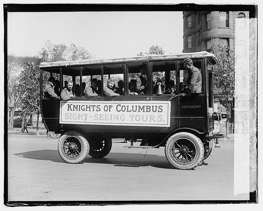 K of C taking wounded soldiers out sightseeing