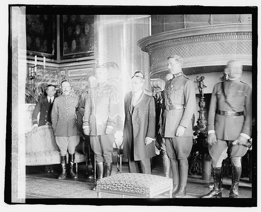 Marsh [i.e., March], Baker, King Albert & Pershing