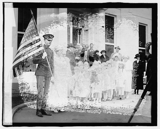 Red Cross kiddies at White House, [Washington, D.C.