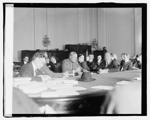 Pershing testifying before Military affairs court