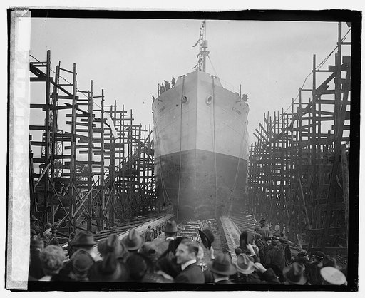 Va. Ship launching of E.A. Morse