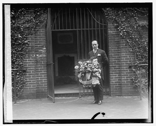 Man with wreath