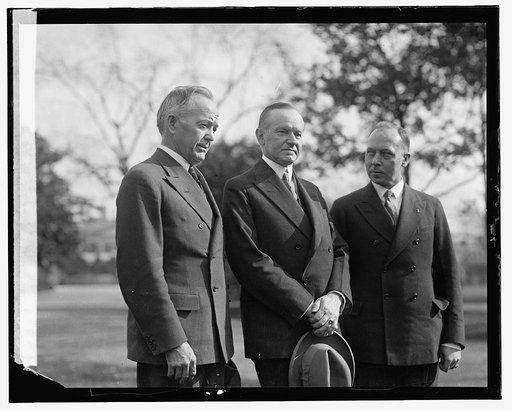 Coolidge and 2 men