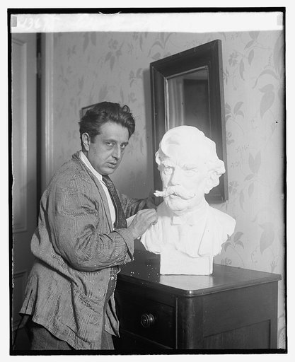 Edgardo Simone & Bust of Justice Holmes