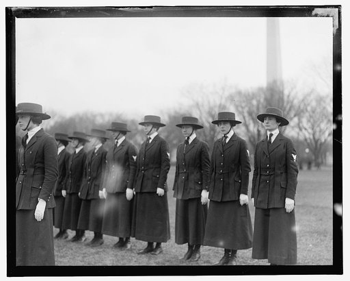 Navy girls on review, Wash. D.C.
