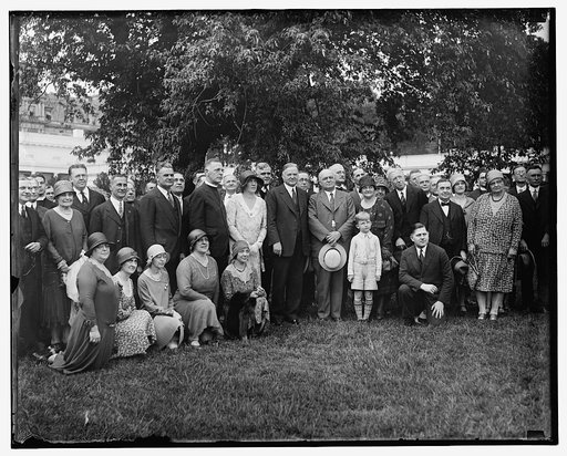 Pres. Hoover and group
