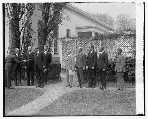 Pres. Hoover and group