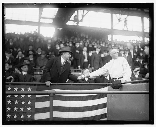 Opening of ballgame, 1918
