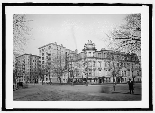 Stonleigh Court Apartments, left, 1013-1033 Connecticut Avenue, N.W., and Shepherd's Row, right, K Street, Washington, D.C.