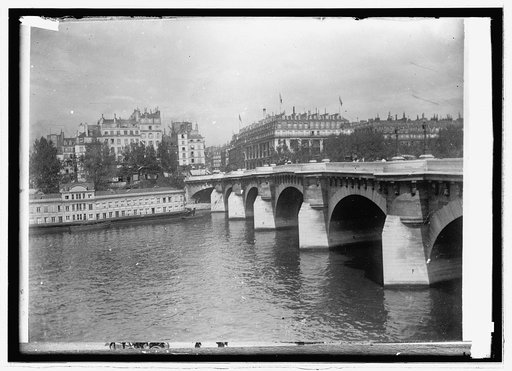 Paris. one of the 28 bridges over the Seine