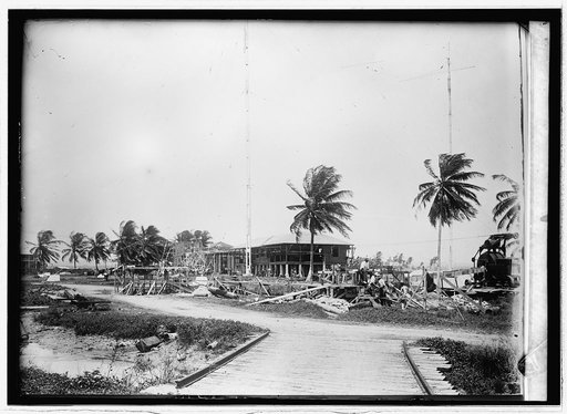 Panama Canal. U.S. Naval radio station Colon, Ade[?] P[?