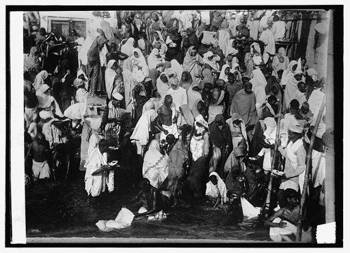 India, a group of Pilgrims in New Years day