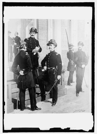 U.S. Army uniforms, 1850-61, staff, line officer, enlisted men