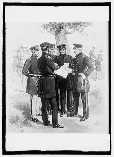 U.S. Army uniforms, 1844-50, Maj. Gen'l, staff, & line officer undress