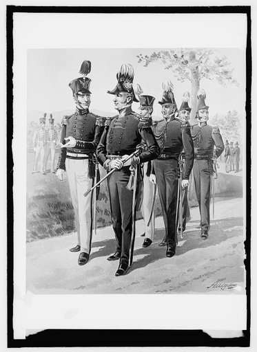 U.S. Army uniform, 1852-51, Maj. Gen'l. staff, line ofc. Cadet