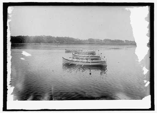 Naval training station, Newport, boat drill
