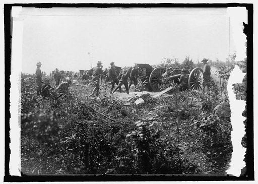 Field Battery on firing line