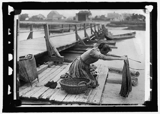 Germany. Wash day in the country