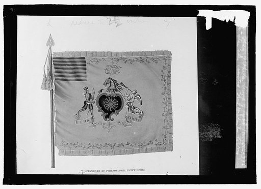 Flag of Phila. troop of Light Horse in 1775 when they escorted Gen'l Washington to N.Y.