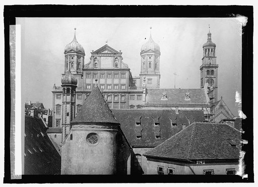 Germany, Augsburg. Rotham, East front with [...