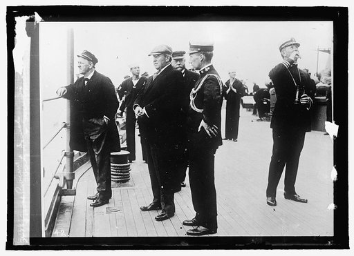 Naval Review Secty. Daniels & Garrison of WA