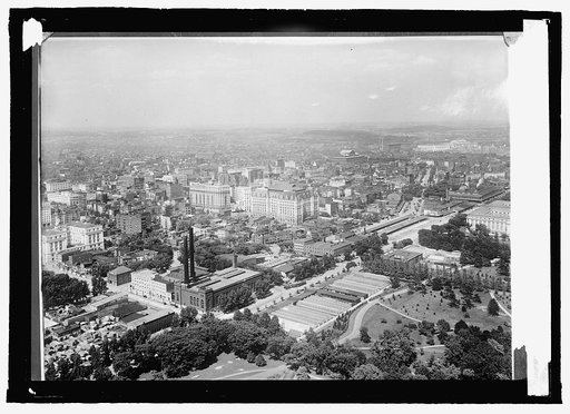 Looking toward P.O. Dept. from Monument
