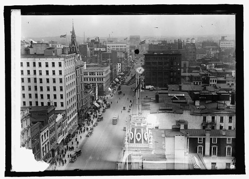 F. St. from roof of Willard