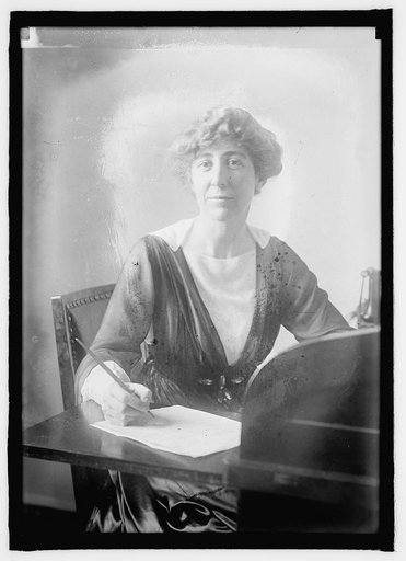 Janette [i.e., Jeannette] Rankin, 1st woman member of Congress
