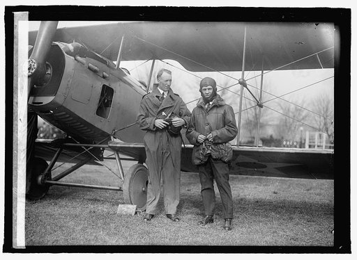 Geo. Creel in aeroplane