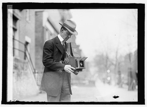 J.F. Stowell with Graflex