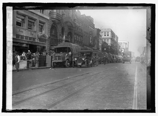 F St., war time, Washington