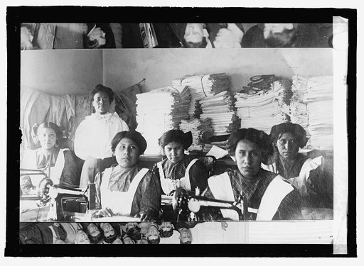 Bismark Indian School, N. Dak. sewing class