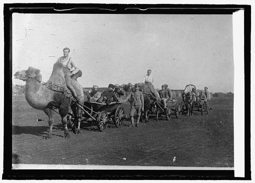 A Czecho-Slovak scouting party on the lower Volga in Russia