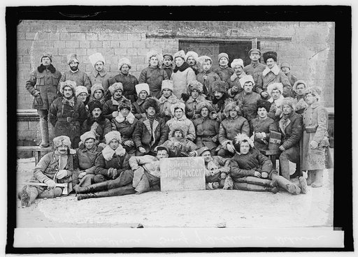 Czecho-Slavia, group of soldiers in Siberia