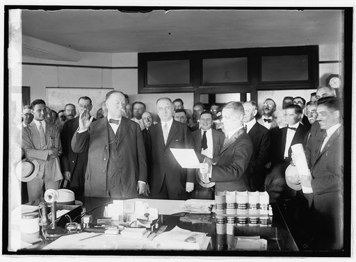 Taft swearing in as Chief Justice