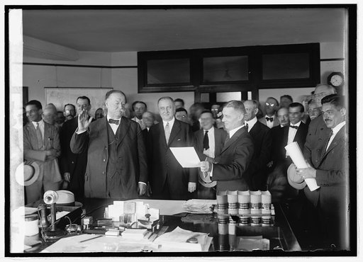 Taft swearing in as Chief Justice