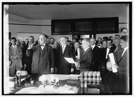 Taft swearing in as Chief Justice