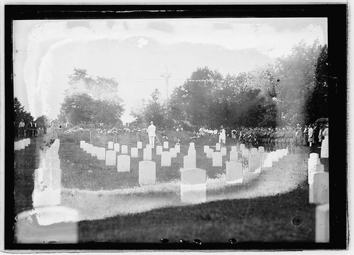 Carrizel Martyrs arrival with military honors. Arlington Military cemetery. Photo by Central News Photo Service