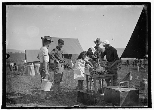 U.S. Army camp kitchen